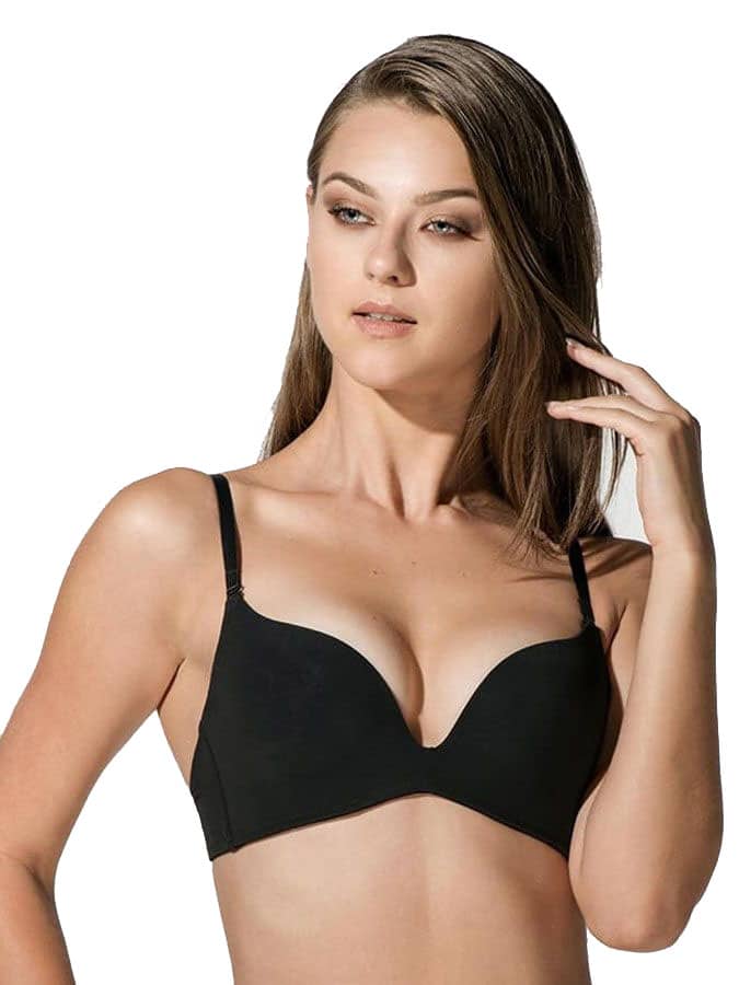 LUNA SECRET SENSE ΜΑΥΡΟ ΣΟΥΤΙΕΝ ΧΩΡΙΣ ΜΠΑΝΕΛΑ ΜΕ PUSH UP