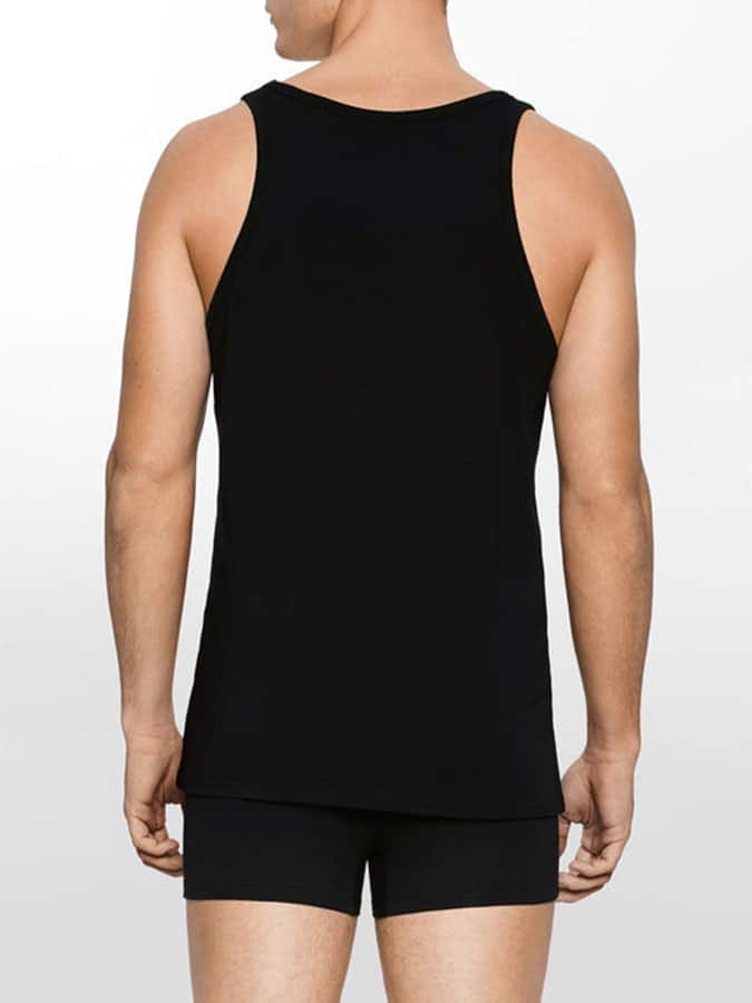 Calvin Klein - 2 Pack Φανελάκια σε μαύρο χρώμα - Image 2