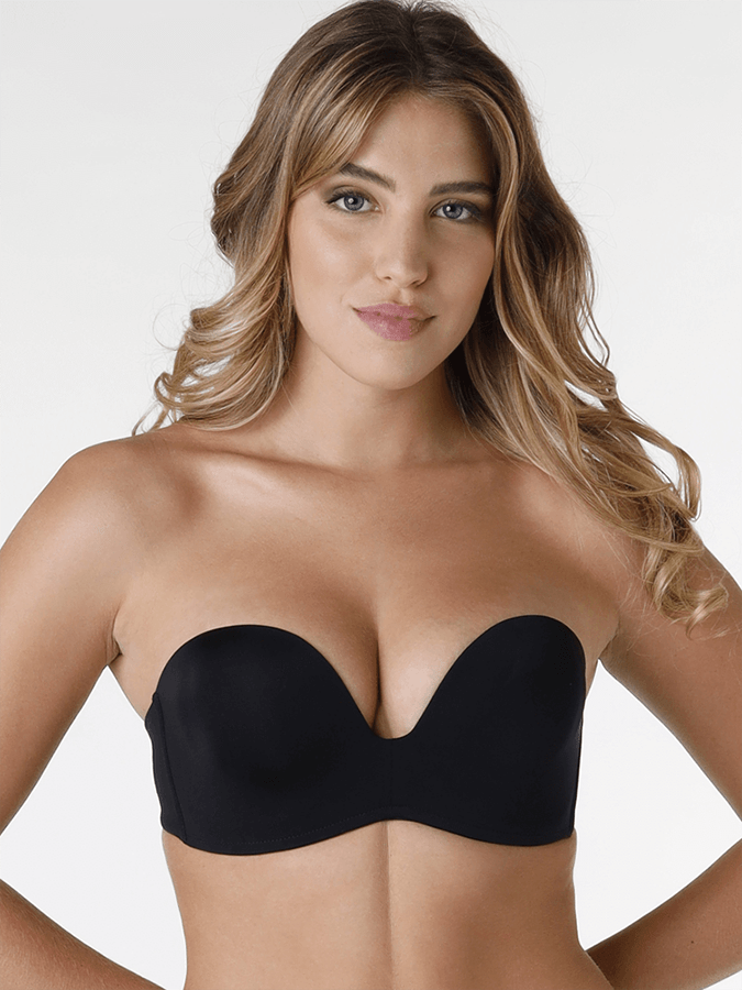 WONDERBRA ULTIMATE STRAPLESS ΜΑΥΡΟ ΑΟΡΑΤΟ ΣΟΥΤΙΕΝ ΑΝΟΡΘΩΣΗΣ - Image 2