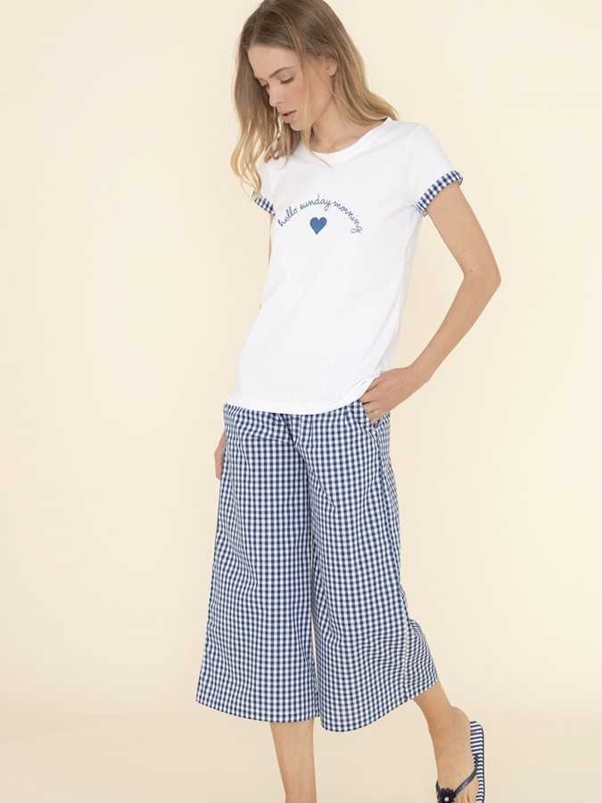 NOIDINOTTE ΓΥΝΑΙΚΕΙΑ ΠΥΤΖΑΜΑ - HOMEWEAR 100% COTTON - Image 2