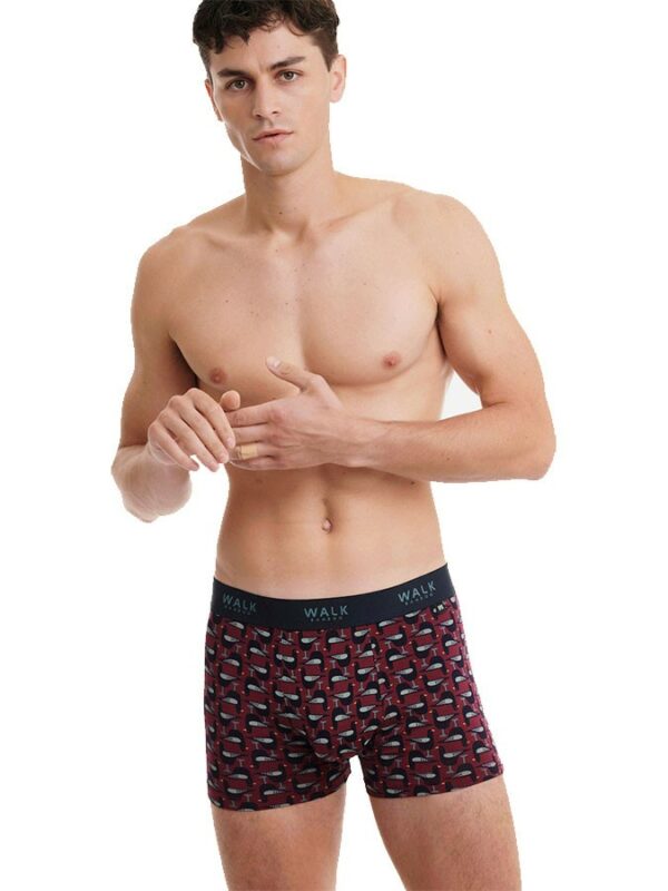 WALK ΑΝΔΡΙΚΟ BOXER BAMBOO ΜΠΟΡΝΤΟ