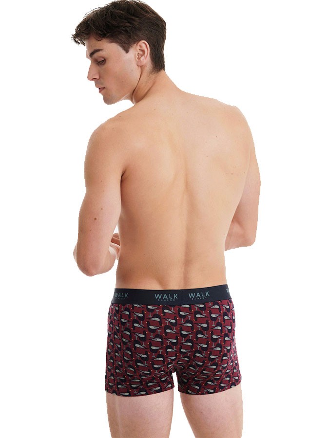 WALK ΑΝΔΡΙΚΟ BOXER BAMBOO ΜΠΟΡΝΤΟ - Image 2