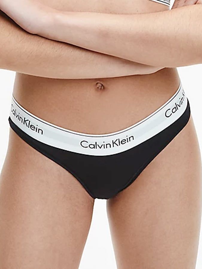CALVIN KLEIN ΓΥΝΑΙΚΕΙΟ ΣΛΙΠ BRAZILIAN ΜΑΥΡΟ - Image 2
