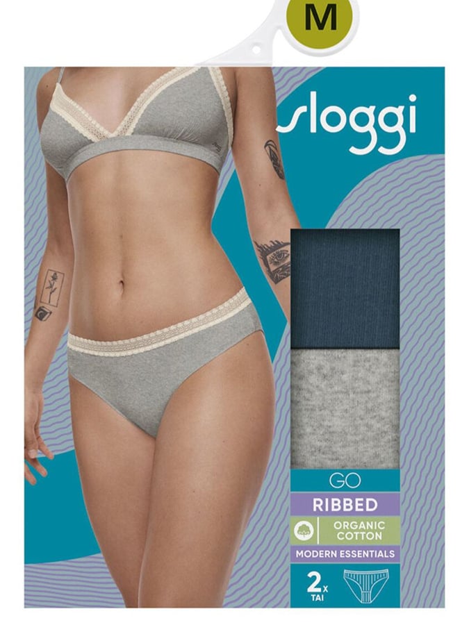 SLOGGI 'GO RIBBED' TAI ΓΥΝΑΙΚΕΙΑ ΑΠΟ ΟΡΓΑΝΙΚΟ ΒΑΜΒΑΚΙ (2-PACK) - Image 4
