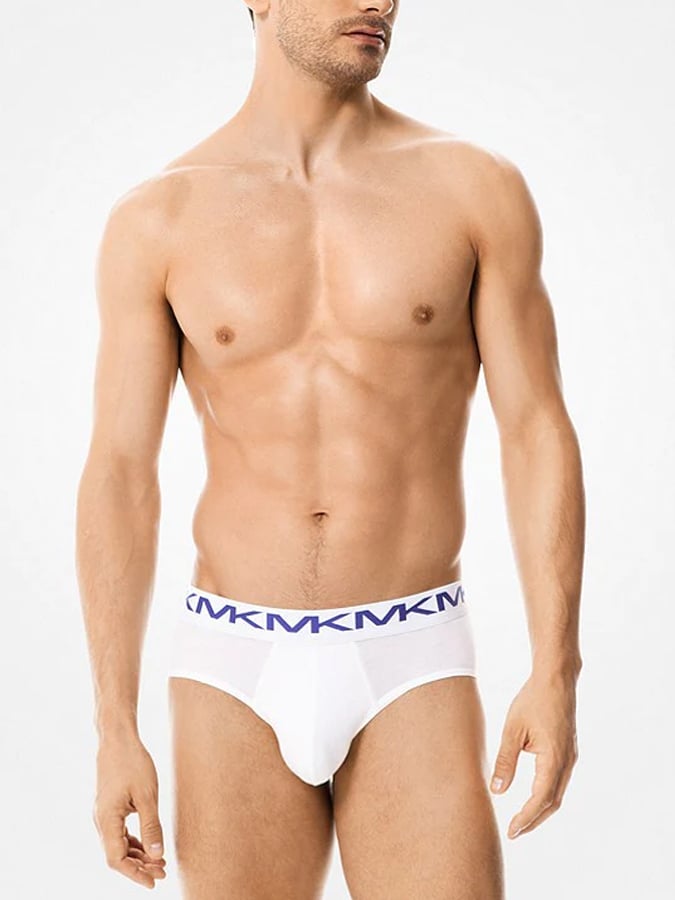 MICHAEL KORS ΑΝΔΡΙΚΑ ΛΕΥΚΑ ΣΛΙΠ BRIEFS 3ΠΛΟ ΠΑΚΕΤΟ - Image 2