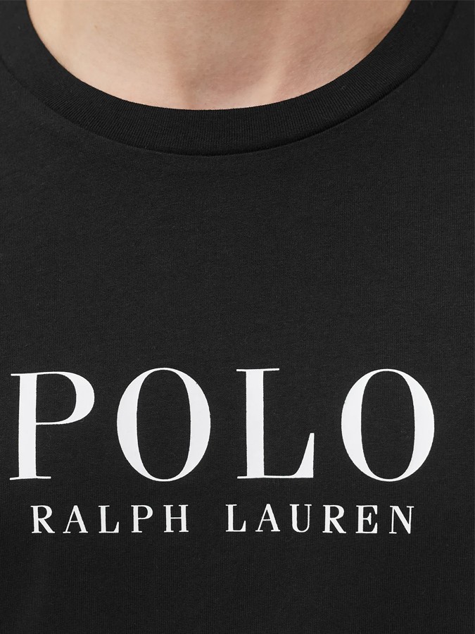 POLO RALPH LAUREN T-SHIRT ΜΑΥΡΟ ΜΕ ΛΕΥΚΟ ΛΟΓΟΤΥΠΟ 100% COTTON - Image 4