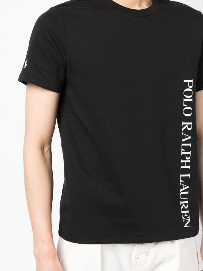 POLO RALPH LAUREN ΑΝΔΡΙΚΟ T-SHIRT ΜΑΥΡΟ ΜΕ ΛΑΙΜΟΚΟΨΗ - Image 2