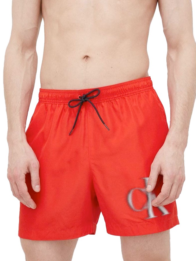 CALVIN KLEIN ΑΝΔΡΙΚΟ ΜΑΓΙΟ MEDIUM DRAWSTRING-GRAPHIC ΚΟΚΚΙΝΟ