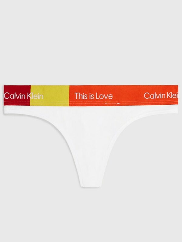 CALVIN KLEIN ΓΥΝΑΙΚΕΙΟ ΣΛΙΠ STRING ΛΕΥΚΟ
