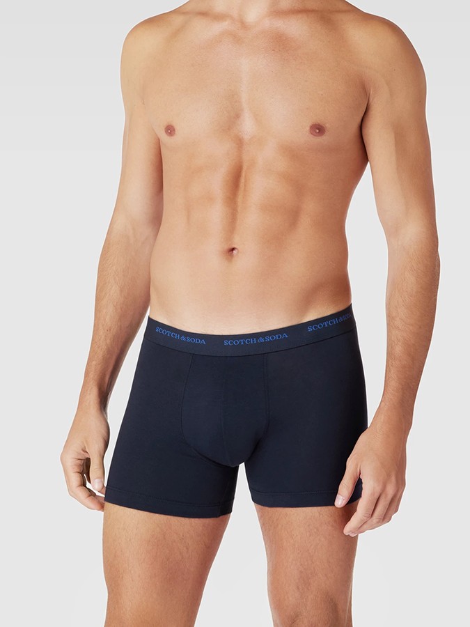 SCOTCH & SODA ΑΝΔΡΙΚΑ ΜΠΛΕ ΣΚΟΥΡΟ BOXER SUPER SOFT 3ΤΜΧ - Image 2
