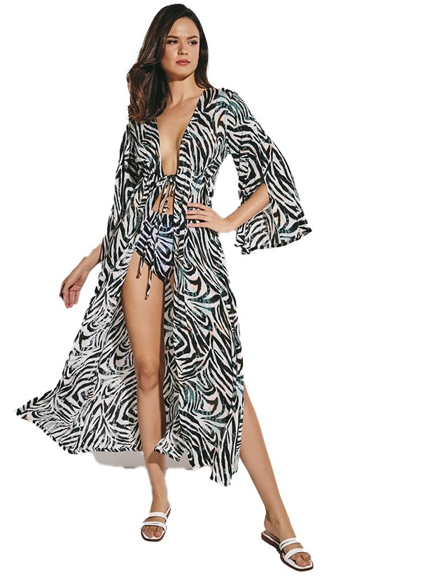 LIDA ΓΥΝΑΙΚΕΙΟ MAXI ΦΟΡΕΜΑ KIMONO