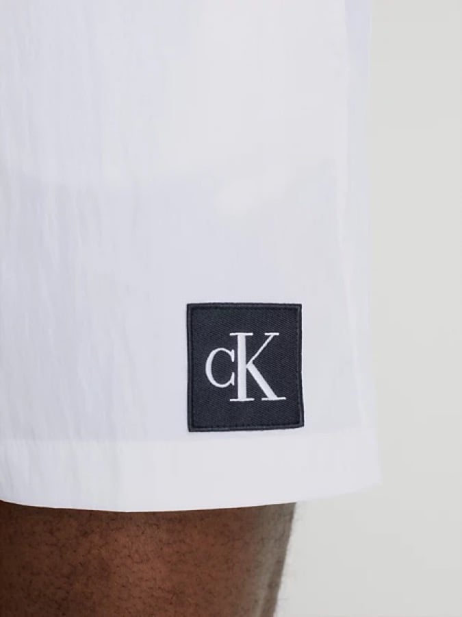 CALVIN KLEIN ΑΝΔΡΙΚΟ ΜΑΓΙΟ ΛΕΥΚΟ MEDIUM DRAWSTRING - Image 3