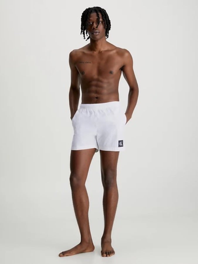 CALVIN KLEIN ΑΝΔΡΙΚΟ ΜΑΓΙΟ ΛΕΥΚΟ MEDIUM DRAWSTRING - Image 4