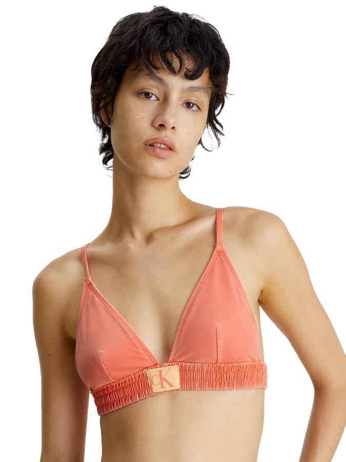 CALVIN KLEIN ΜΠΙΚΙΝΙ TOP FIXED TRIANGLE 'ISLAND PUNCH'