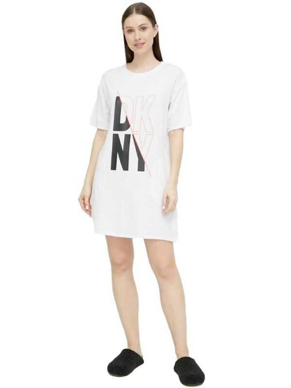 DKNY ΓΥΝΑΙΚΕΙΟ ΛΕΥΚΟ ΦΟΡΕΜΑ ΜΕ ΤΣΕΠΕΣ