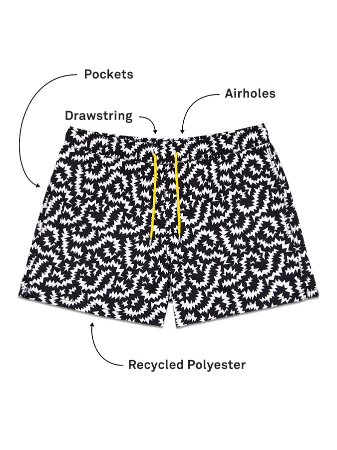 HAPPY SOCKS ΑΝΔΡΙΚΟ ΜΑΓΙΟ SHORTS - Image 4