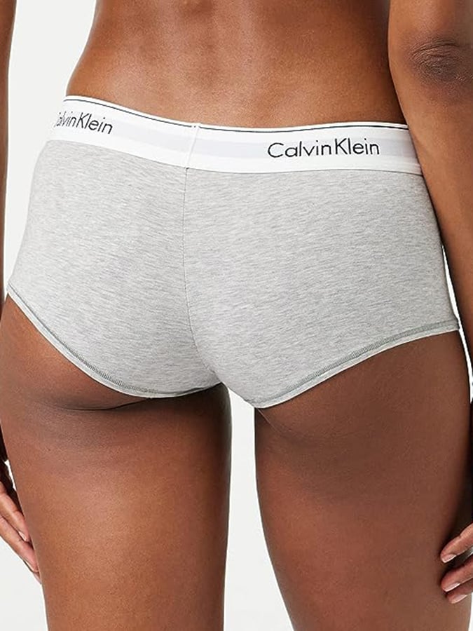CALVIN KLEIN ΓΚΡΙ ΓΥΝΑΙΚΕΙΟ ΣΛΙΠ BOXER (COTTON) - Image 3
