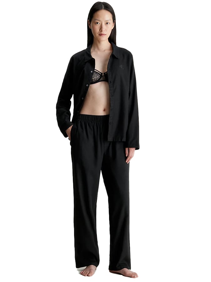 CALVIN KLEIN ΓΥΝΑΙΚΕΙΑ ΠΥΤΖΑΜΑ ΣΕΤ ΜΕ ΚΟΥΜΠΙΑ 100% COTTON