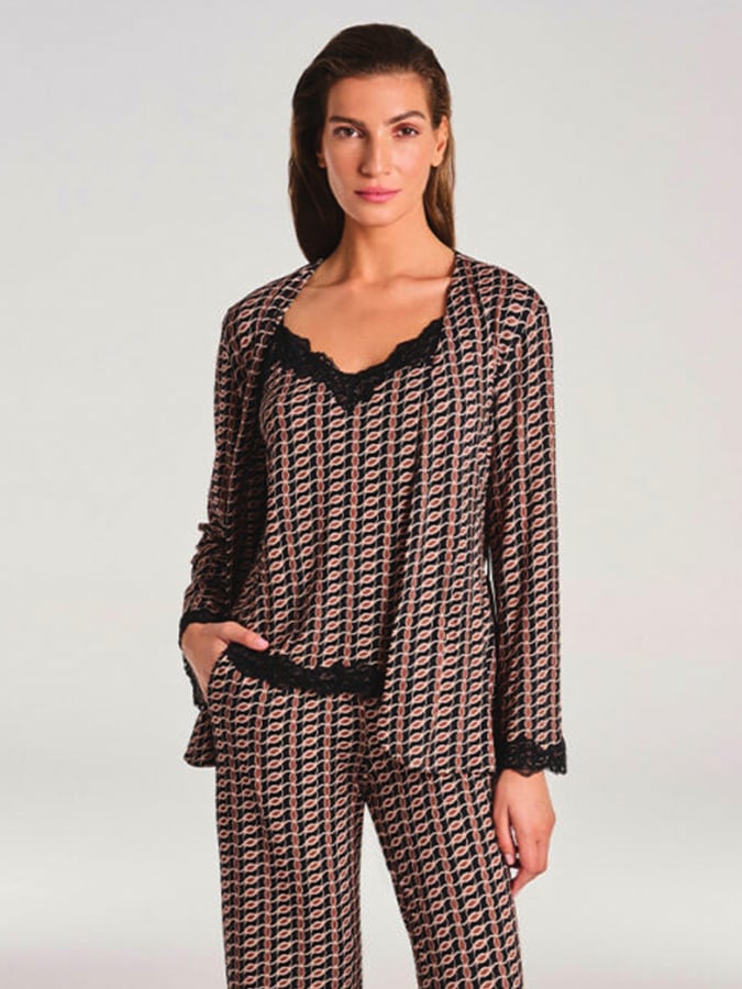 LIDA LOUNGEWEAR ΓΥΝΑΙΚΕΙΟ ΣΕΤ 3 ΤΕΜΑΧΙΩΝ ΖΕΡΣΕΙ ΜΕ RETRO PRINT - Image 3