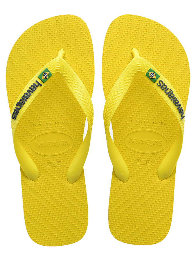 HAVAIANAS ΣΑΝΔΑΛΙΑ BRAZIL LOGO NEON YELLOW/CITRUS