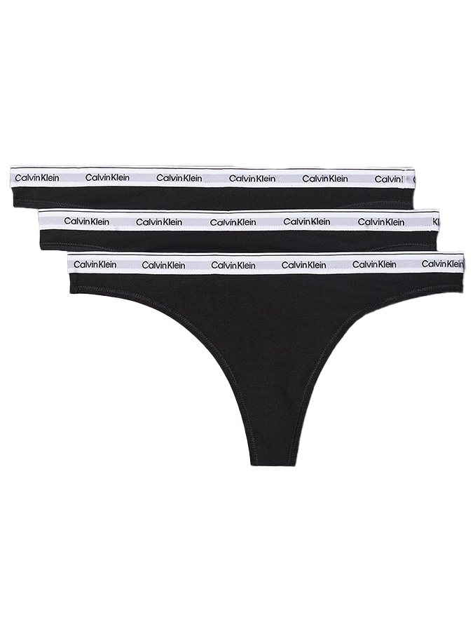 CALVIN KLEIN ΓΥΝΑΙΚΕΙΑ ΣΛΙΠ STRING ΒΑΜΒΑΚΕΡΑ (3PACK-COTTON STRETCH)