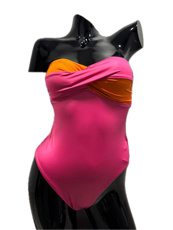 SEAFOLLY ΓΥΝΑΙΚΕΙΟ ΟΛΟΣΩΜΟ ΜΑΓΙΟ STRAPLESS RIO COLOR BLOCK TWIST BANDEAU