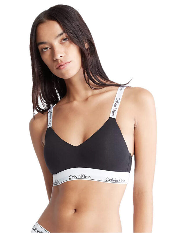 CALVIN KLEIN LIGHTLY LINED BRALETTE ΜΑΥΡΟ