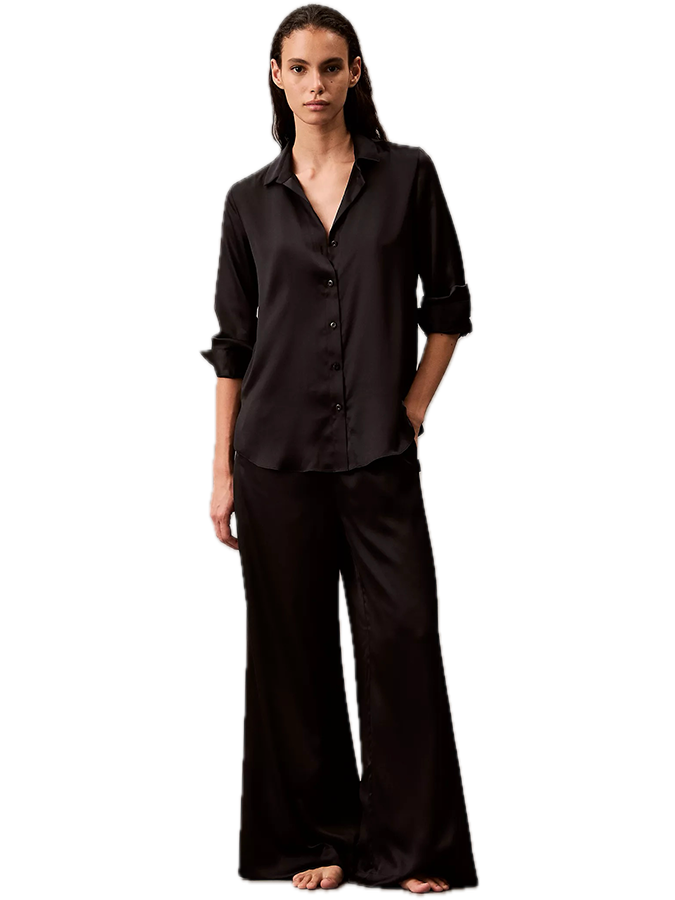 CALVIN KLEIN ΠΟΥΚΑΜΙΣΟ ΣΑΤΕΝ ΜΑΥΡΟ - Image 2