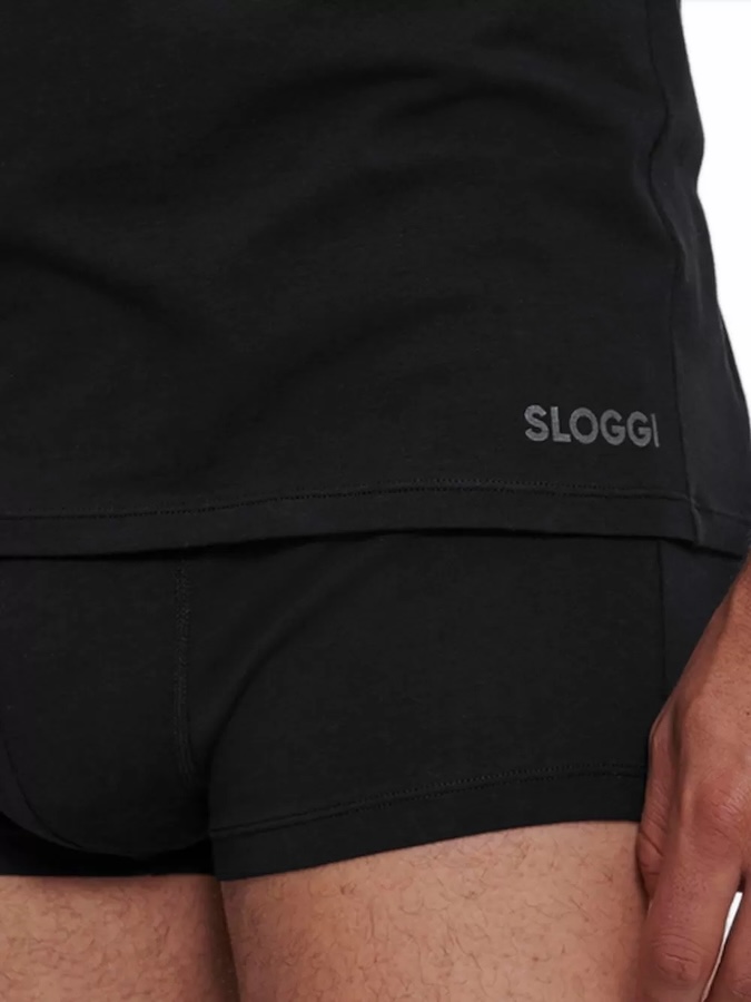 SLOGGI GO ABC ΑΝΔΡΙΚΑ ΦΑΝΕΛΑΚΙΑ 2PACK ΜΑΥΡΑ - Image 4