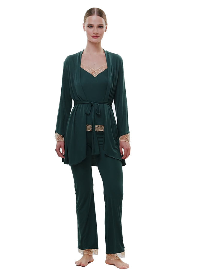 LIDA HOMEWEAR ΓΥΝΑΙΚΕΙΟ ΣΕΤ ΠΥΤΖΑΜΕΣ (3PCS) - Image 4
