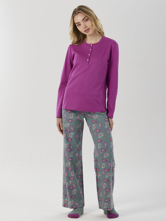 BRILLIAMO ΓΥΝΑΙΚΕΙΑ ΠΥΤΖΑΜΑ 100% COTTON - Image 4