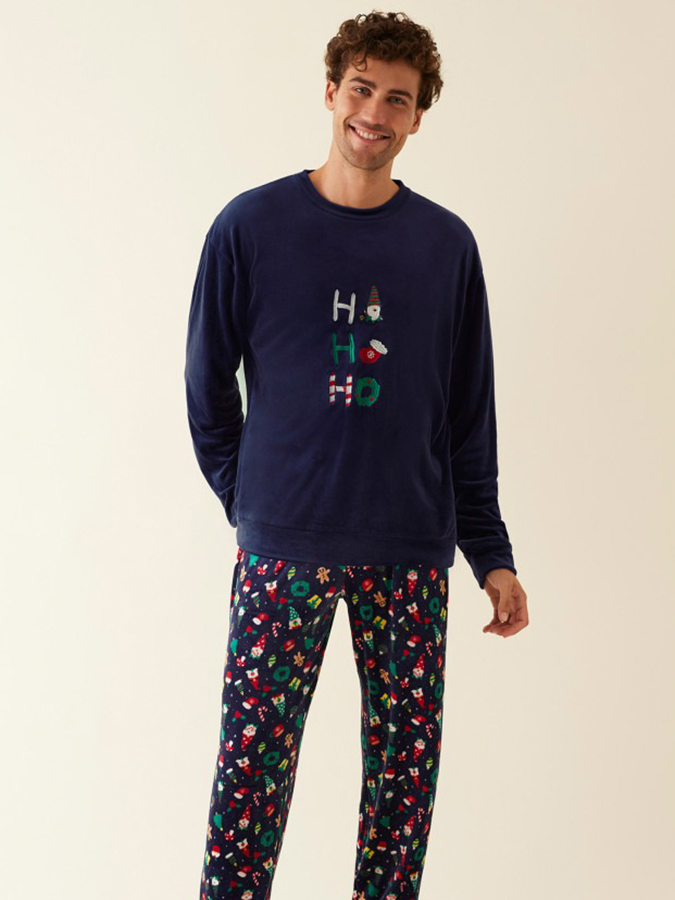 PROMISE ΑΝΔΡΙΚΟ ΣΕΤ ΠΥΤΖΑΜΑ VELVET CHRISTMAS COLLECTION - Image 3