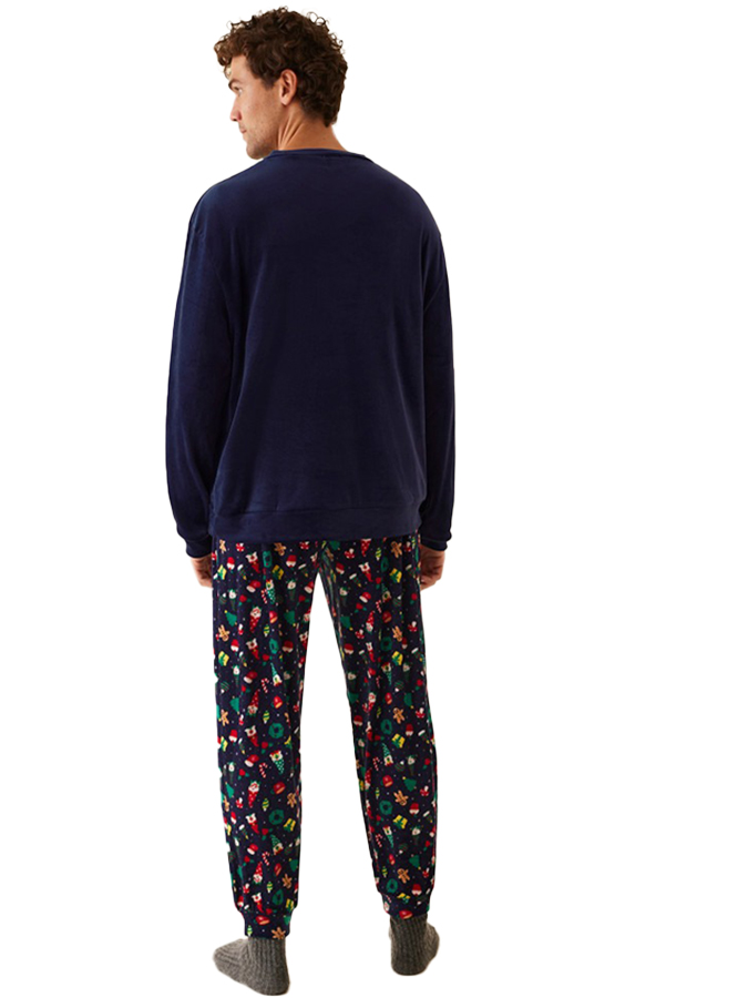 PROMISE ΑΝΔΡΙΚΟ ΣΕΤ ΠΥΤΖΑΜΑ VELVET CHRISTMAS COLLECTION - Image 2