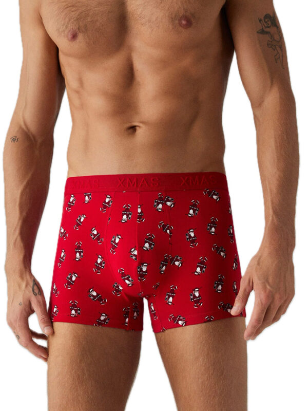 YSABEL MORA ΑΝΔΡΙΚΟ BOXER RED SANTA CLAUS