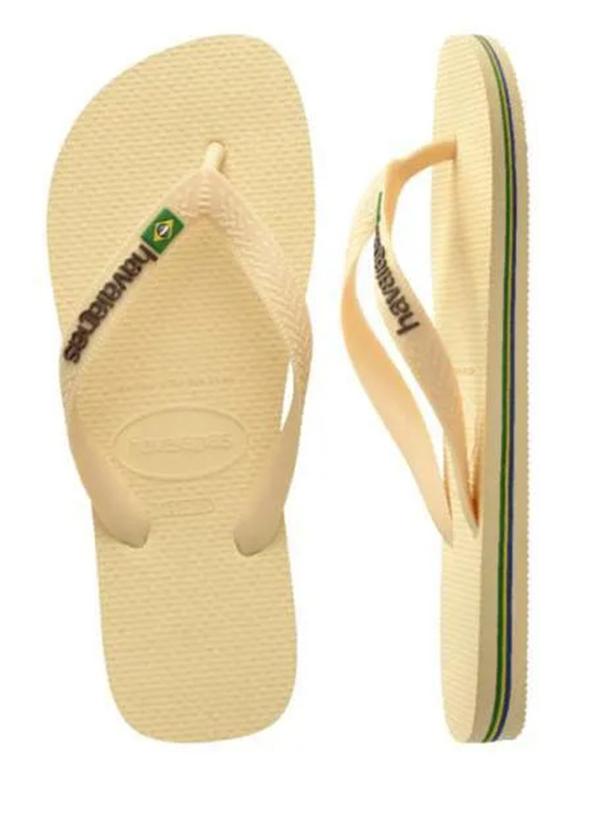 HAVAIANAS UNISEX ΣΑΝΔΑΛΙΑ BUTTERCREAM BRASIL LOGO - Image 2