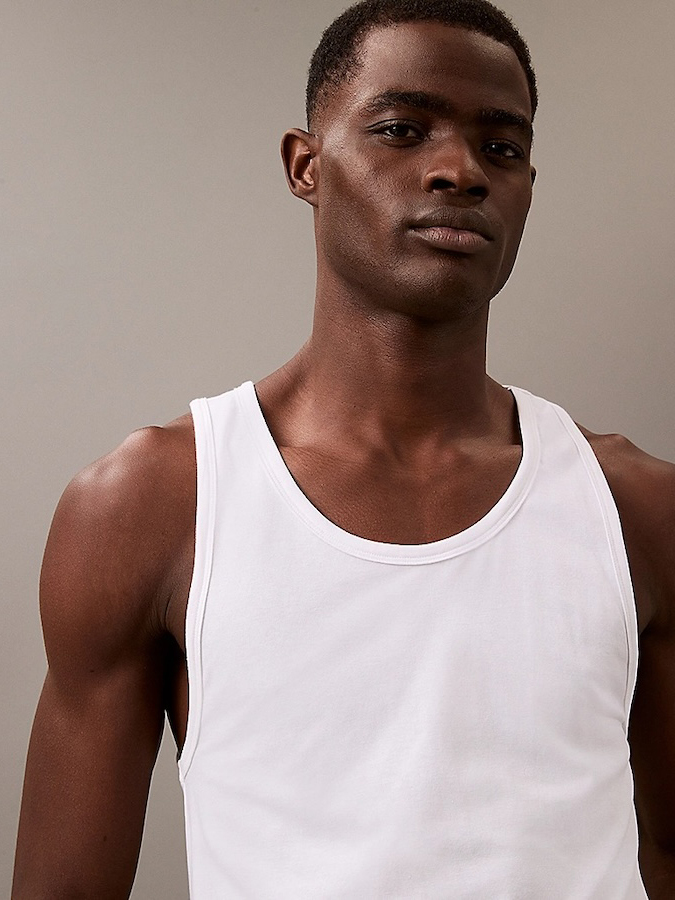 CALVIN KLEIN ΑΝΔΡΙΚΑ ΦΑΝΕΛΑΚΙΑ ΑΜΑΝΙΚΑ ΛΕΥΚΑ 3PACK - Image 5