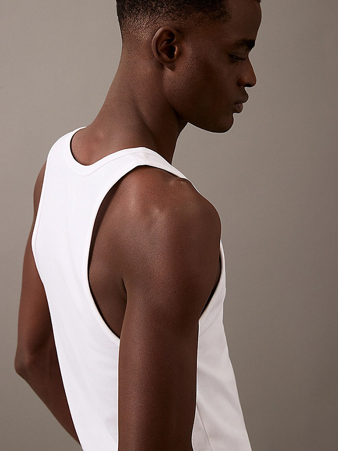 CALVIN KLEIN ΑΝΔΡΙΚΑ ΦΑΝΕΛΑΚΙΑ ΑΜΑΝΙΚΑ ΛΕΥΚΑ 3PACK - Image 4