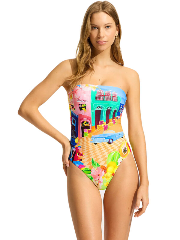 SEAFOLLY ΟΛΟΣΩΜΟ ΜΑΓΙΟ CUBA DD BANDEAU (CUP D)
