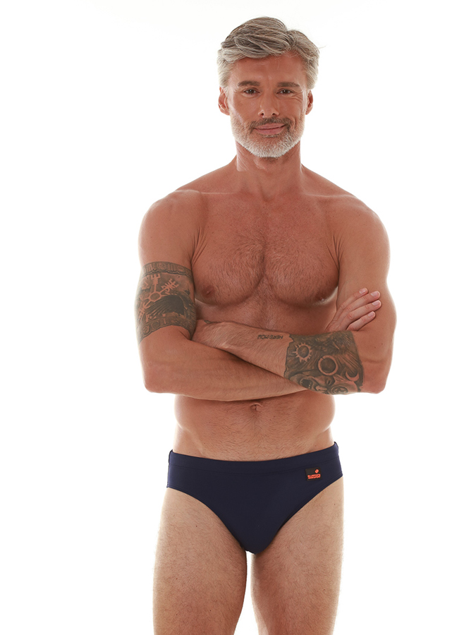 BLUEPOINT SWIMWEAR ΑΝΔΡΙΚΟ ΣΛΙΠ ΣΚΟΥΡΟ ΜΠΛΕ - Image 3