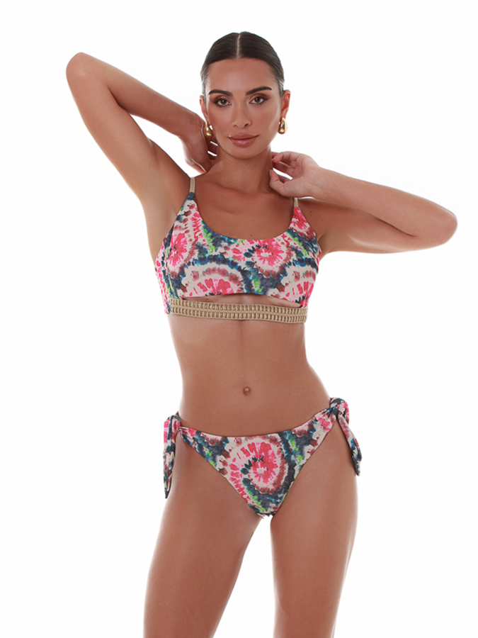 BLUEPOINT 'BATIK' BRAZILIAN ΜΑΓΙΟ ΜΠΙΚΙΝΙ ΣΛΙΠ ΜΕ ΤΥΠΩΜΑ - Image 3