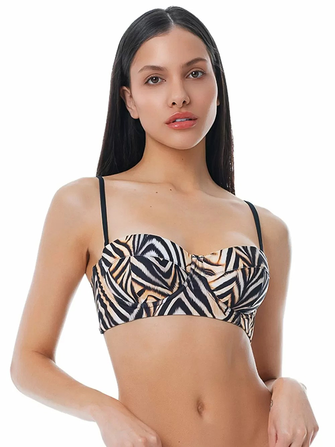 BLUEPOINT BIKINI ΤΟΠ STRAPLESS 'SPIRIT ANIMAL'