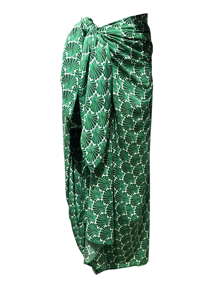 EMMA SWIMWEAR ΠΑΡΕΟ GREEN SEASHELL