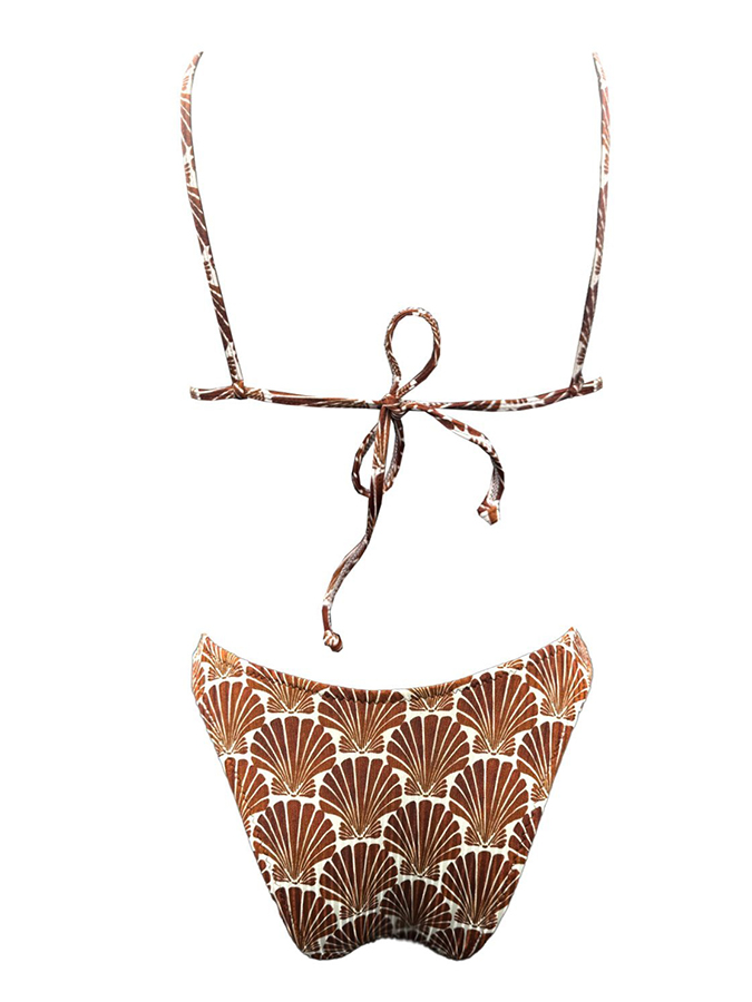 EMMA SWIMWEAR BIKINI ΣΕΤ BRALETTE BROWN SEASHELL - Image 2