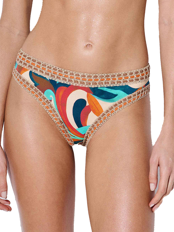 LIDA BIKINI ΣΕΤ TOP ONE SHOULDER ΜΕ ΣΛΙΠ BRAZIL ΣΕ ΕΞΩΤΙΚΟ ΜΟΤΙΒΟ - Image 4
