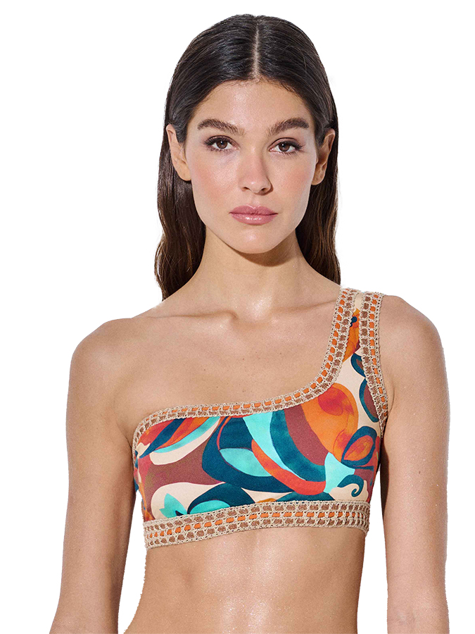 LIDA BIKINI ΣΕΤ TOP ONE SHOULDER ΜΕ ΣΛΙΠ BRAZIL ΣΕ ΕΞΩΤΙΚΟ ΜΟΤΙΒΟ - Image 3