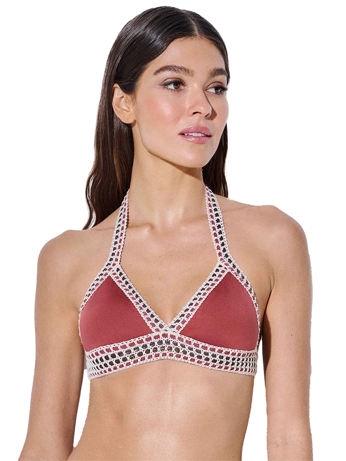 LIDA BIKINI ΣΕΤ TOP ΤΡΙΓΩΝΟ ΜΕ ΣΛΙΠ ΤΥΠΟΥ TANGA ΜΕ ΚΡΟΣΕ ΔΑΝΤΕΛΑ - Image 3
