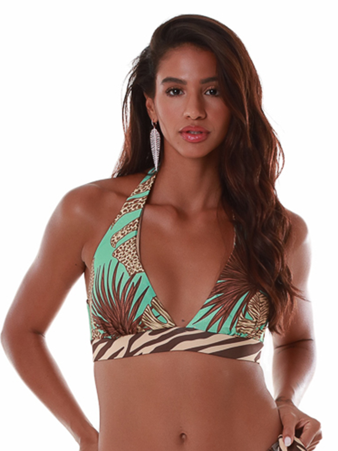 BLUEPOINT 'AFRICANA' HALTER ΜΑΓΙΟ ΜΠΙΚΙΝΙ ΤΟΠ ΣΕ CUP D