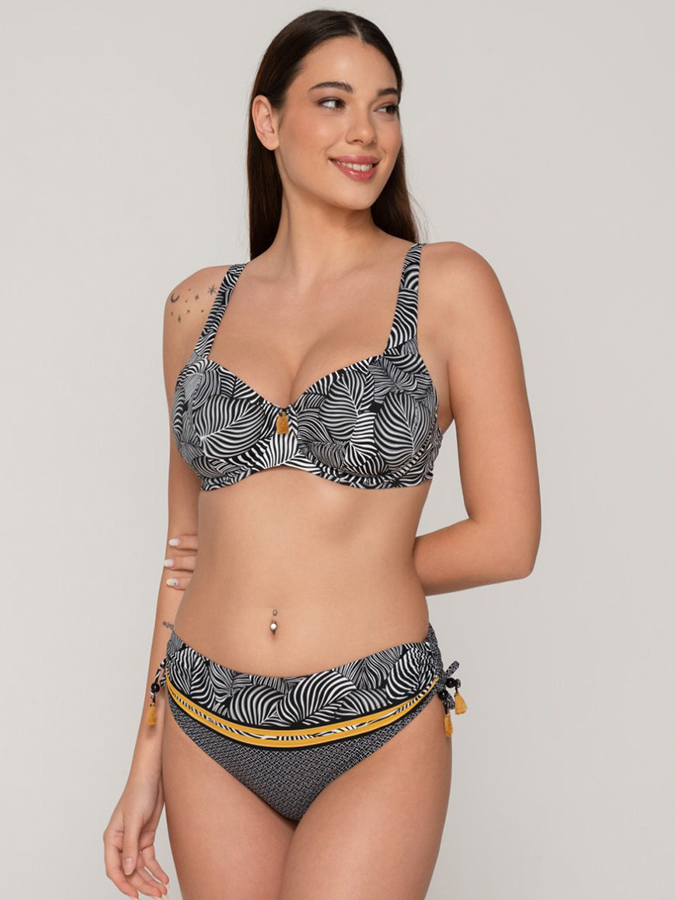 LUNA ΓΥΝΑΙΚΕΙΟ BIKINI SLIP ZEBRA ΜΕ ΣΟΥΡΕΣ - Image 3