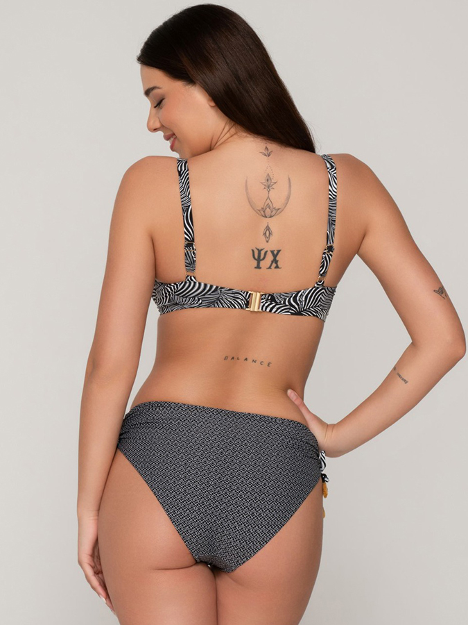 LUNA ΓΥΝΑΙΚΕΙΟ BIKINI SLIP ZEBRA ΜΕ ΣΟΥΡΕΣ - Image 4