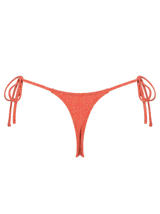 CHLAMYS VARIA BIKINI ΣΛΙΠ STRING LUREX ΚΟΡΑΛΙ - Image 2